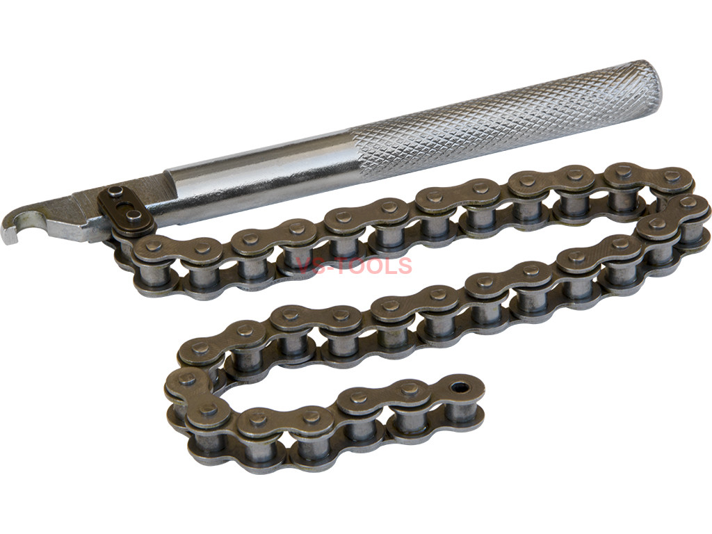 Adjustable Chain Grip Wrench Oil Filter Pipe Fitting Spanner